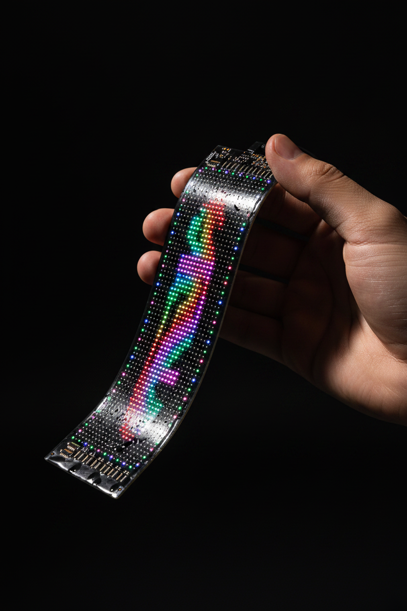 LED panel in hand