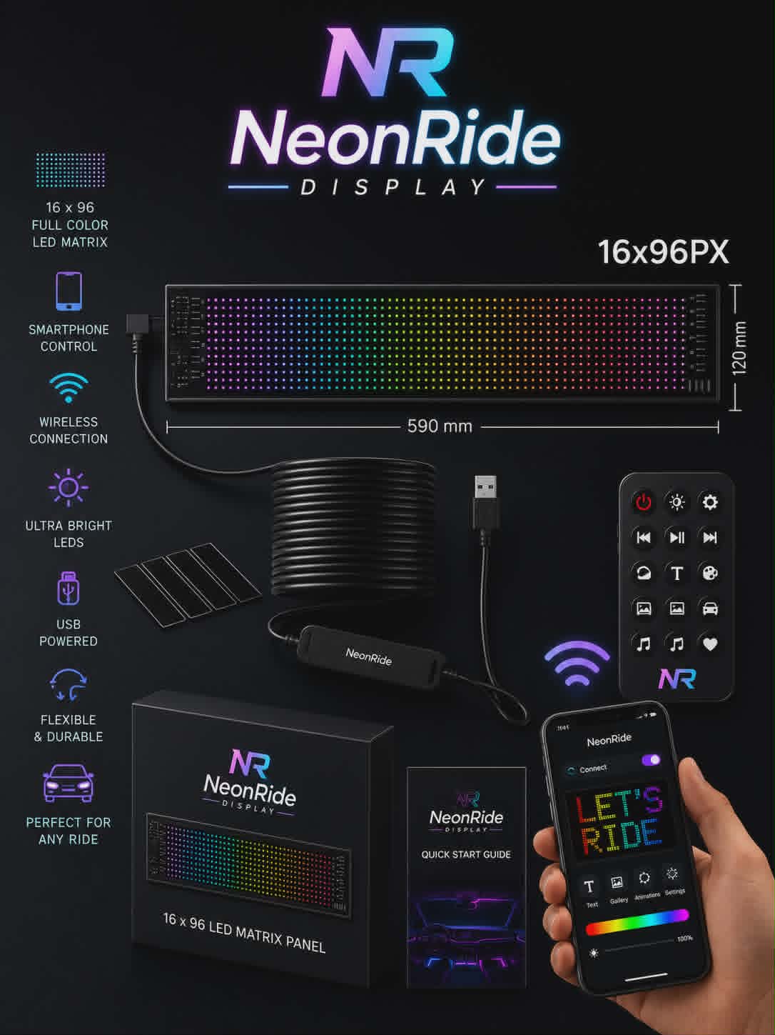NeonRide Display